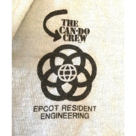 Vintage Disney Epcot Resident Engineering Cast Member Exclusive L shirt CAN DO - Picture 1 of 5